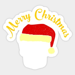 Merry Christmas Santa Skull Sticker